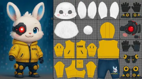 Текстовая инструкция для развёртки UV-текстур 3D-модели.