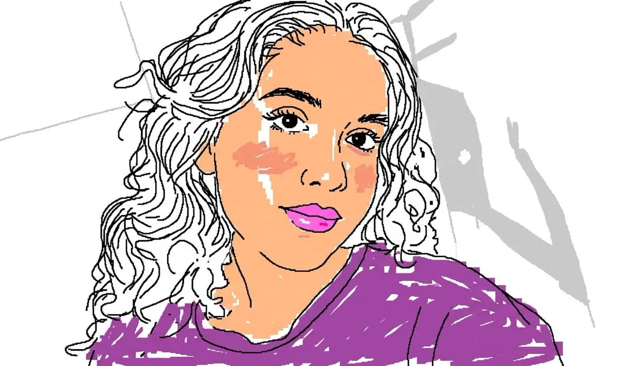 Промпт для намеренно неуклюжей перерисовки лица из референса в MS Paint.