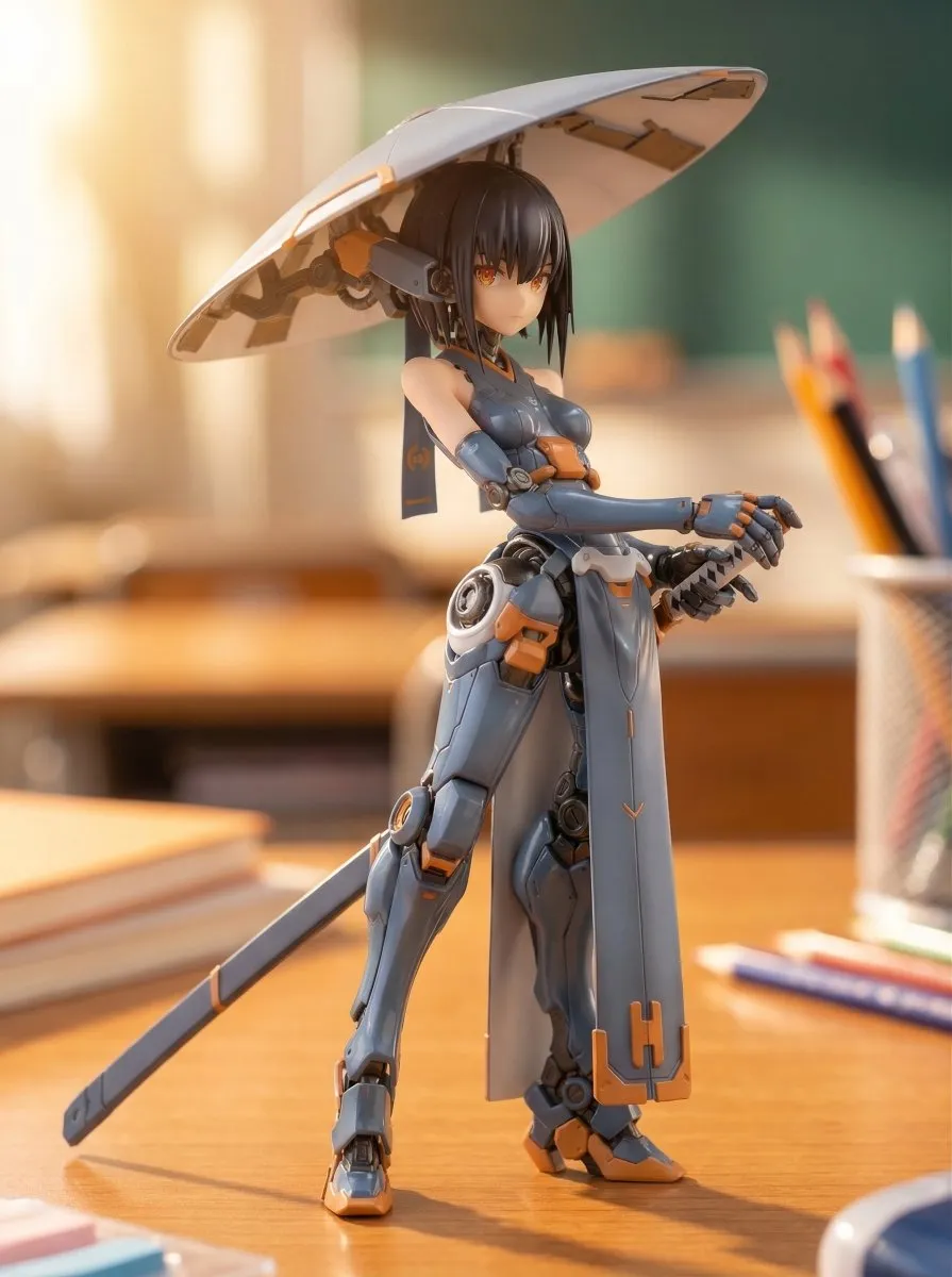 Пример концепта фигурки KNIGHT MECHA GIRL — No.203 Umbra Directive в масштабе 1/7. · пример 4