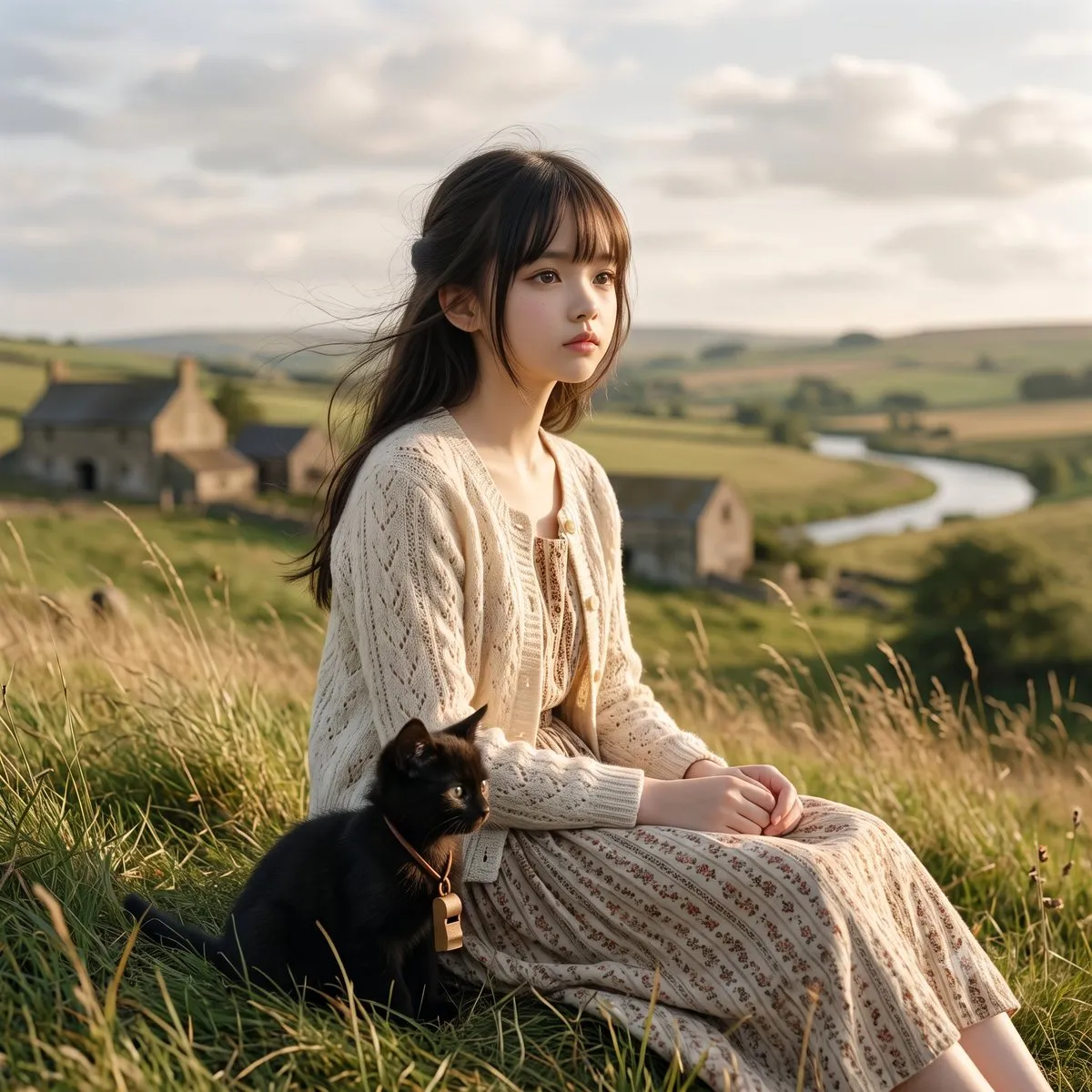 Пример к промпту: визуальная интерпретация песни «Whistle Down the Wind» Ника Хейуорда. · пример 3