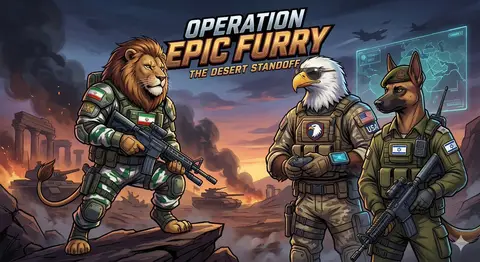 Пример промпта для иллюстрации, связанной с вымышленной операцией Epic Furry.