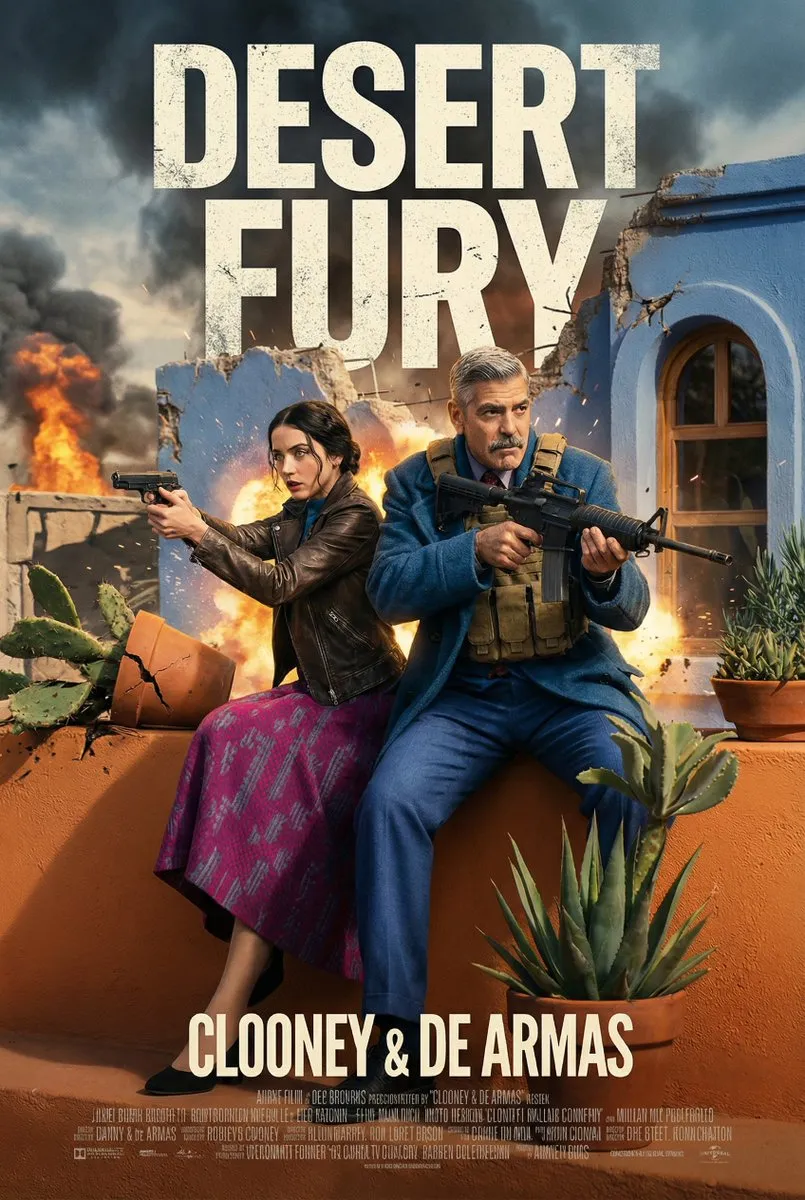 Промпт для постера боевика с людьми из загруженного изображения · пример 2