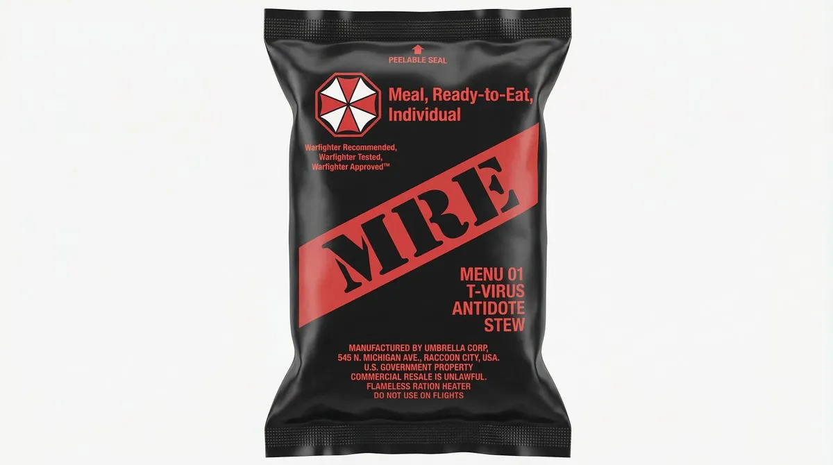 Пример из источника к короткому промпту для дизайна упаковки MRE. · пример 2