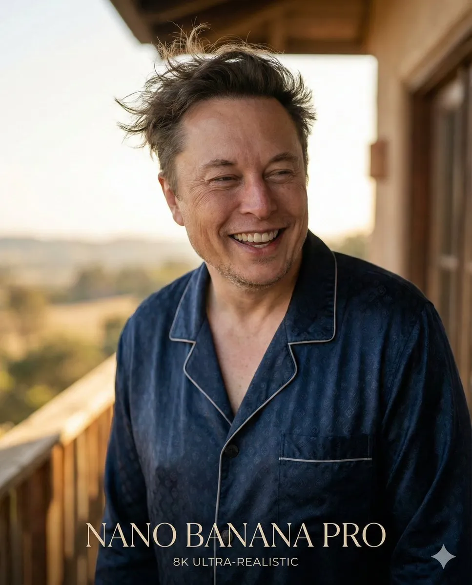 Пример промпта для кинематографичного портрета Ekon Musk.