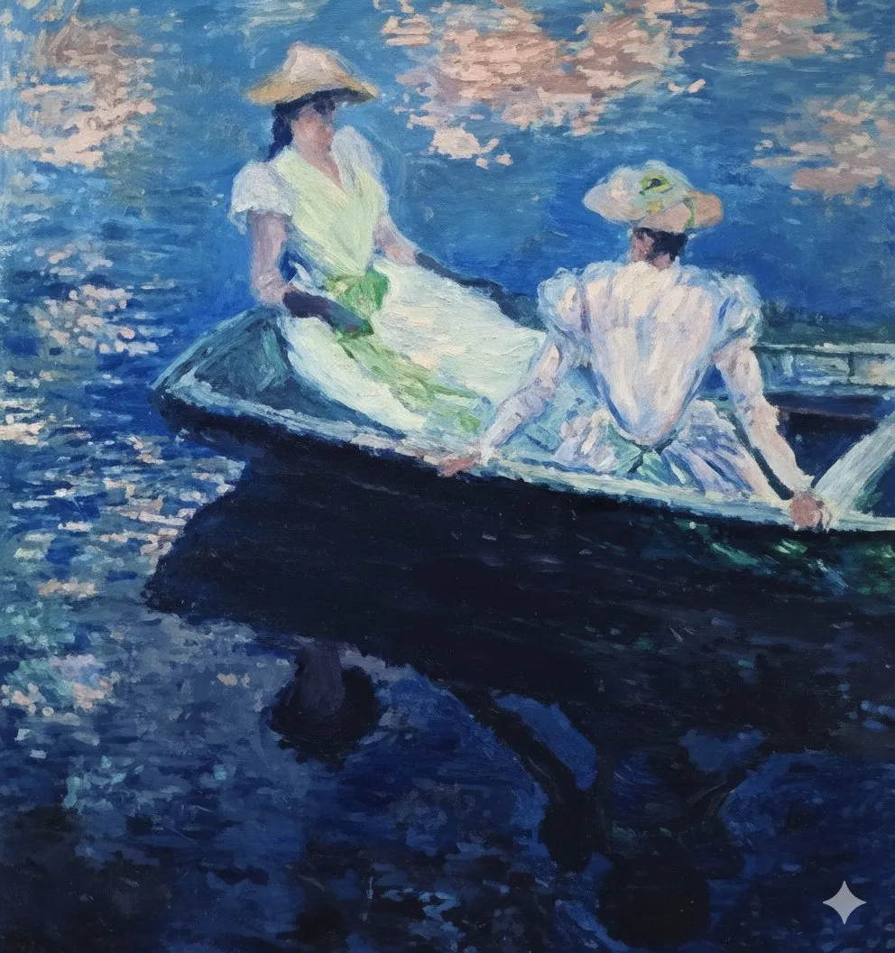 Пример промта для создания изображения Monet в эфирном стиле. · пример 2