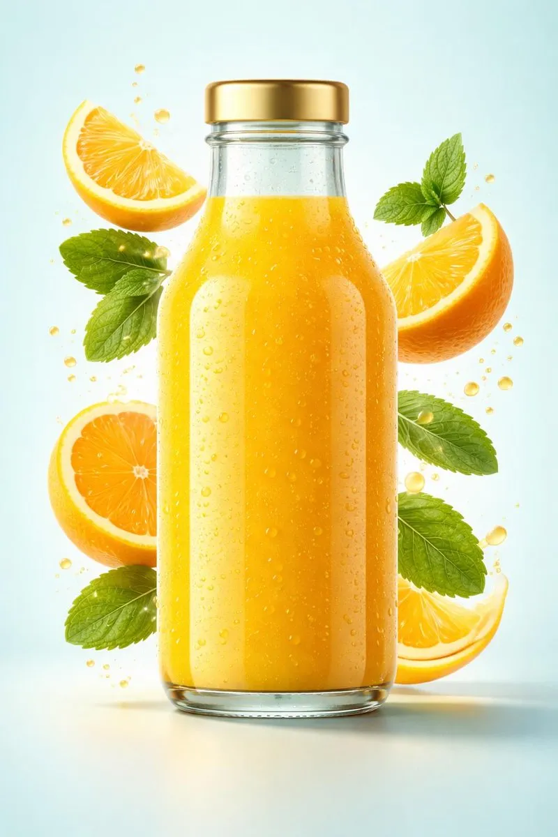 Пример шаблона для рекламного кадра косметического продукта с ингредиентами · пример 2