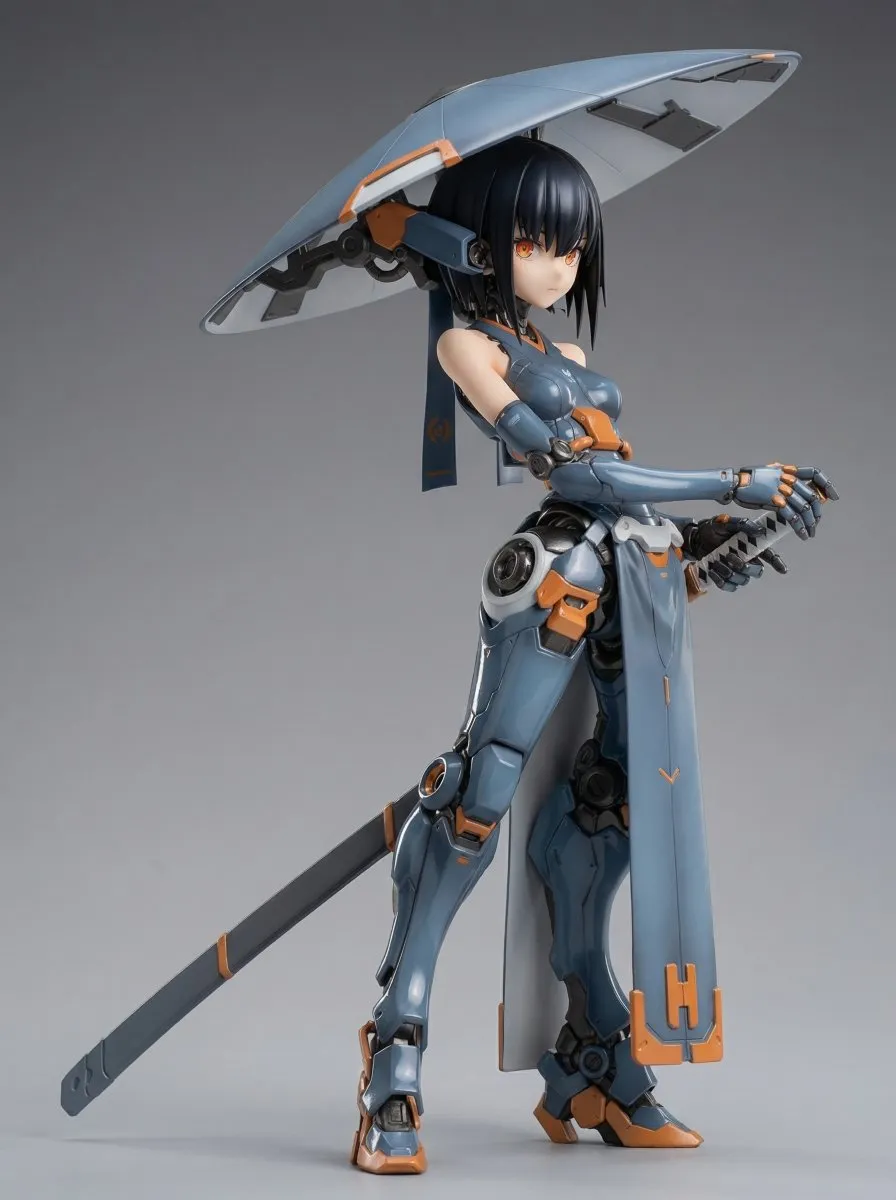 Пример концепта фигурки KNIGHT MECHA GIRL — No.203 Umbra Directive в масштабе 1/7. · пример 3