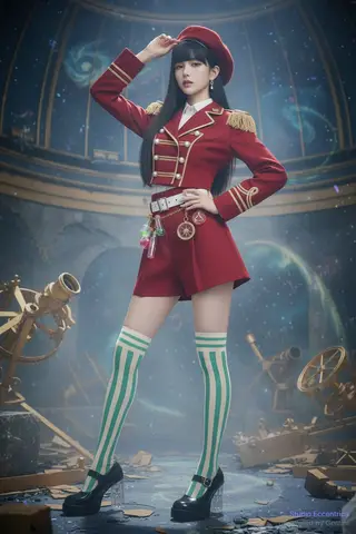 Подписи к референсной модели Model-02 и промпту для одежды 004.