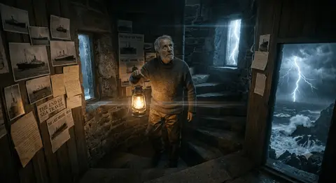 Пример промпта для раскадровки о маяке во время шторма