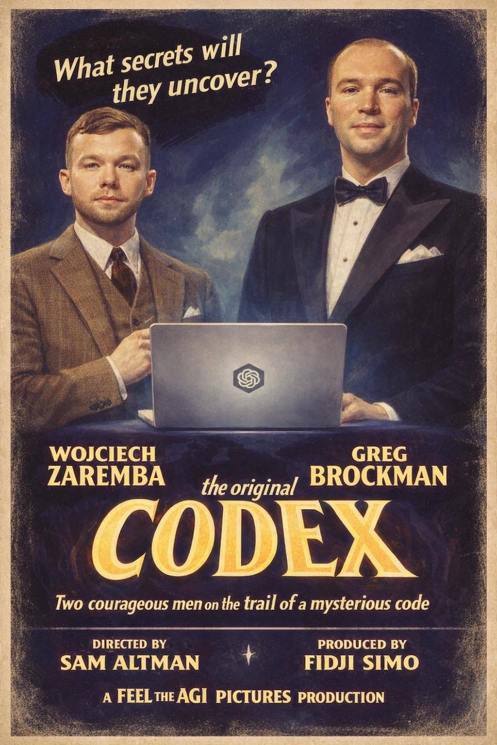 Постер к фильму эпохи золотого века Голливуда для Codex