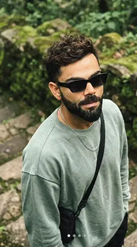 Пример промпта для естественного портрета на фоне зелёного леса