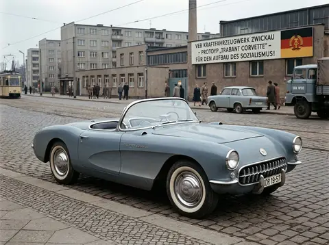 Концепт Chevrolet Corvette, спроектированного инженерами Trabant в Восточной Германии.