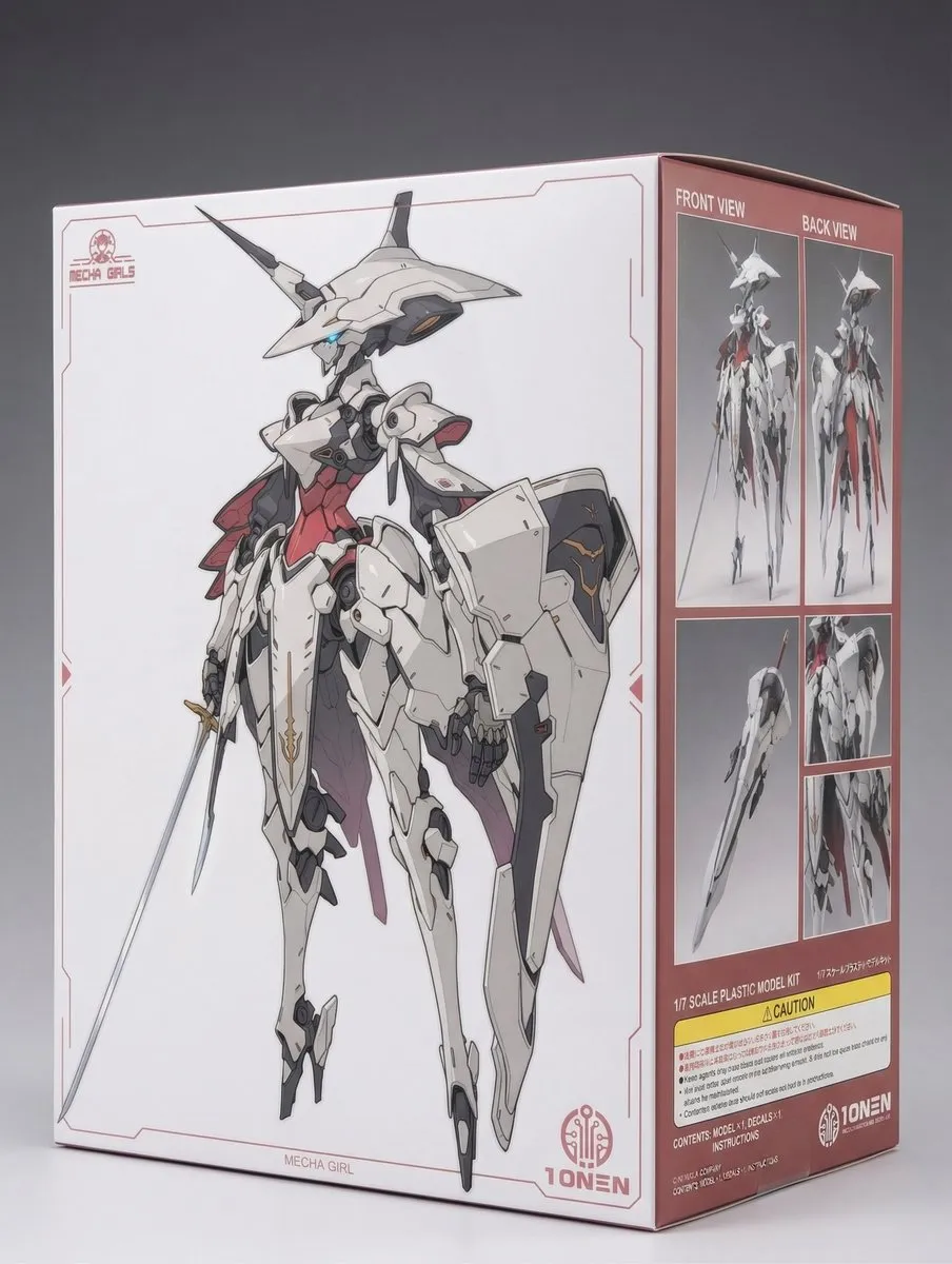 Пример концепта пластиковой модели FAMG-001 Aurelith в масштабе 1/7 с головой, вдохновлённой Jingasa. · пример 3