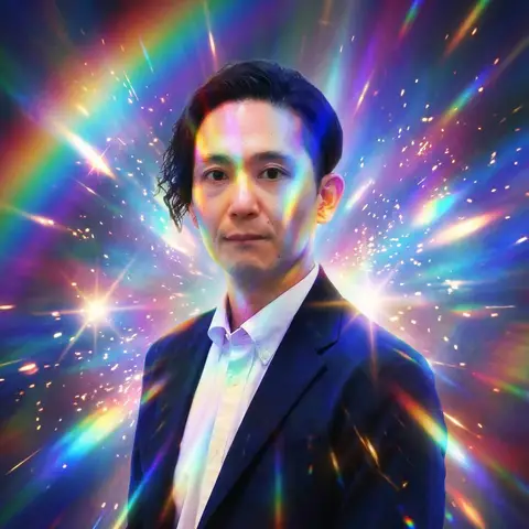 Пример короткого запроса для портрета с ярким светом и спокойным лицом.