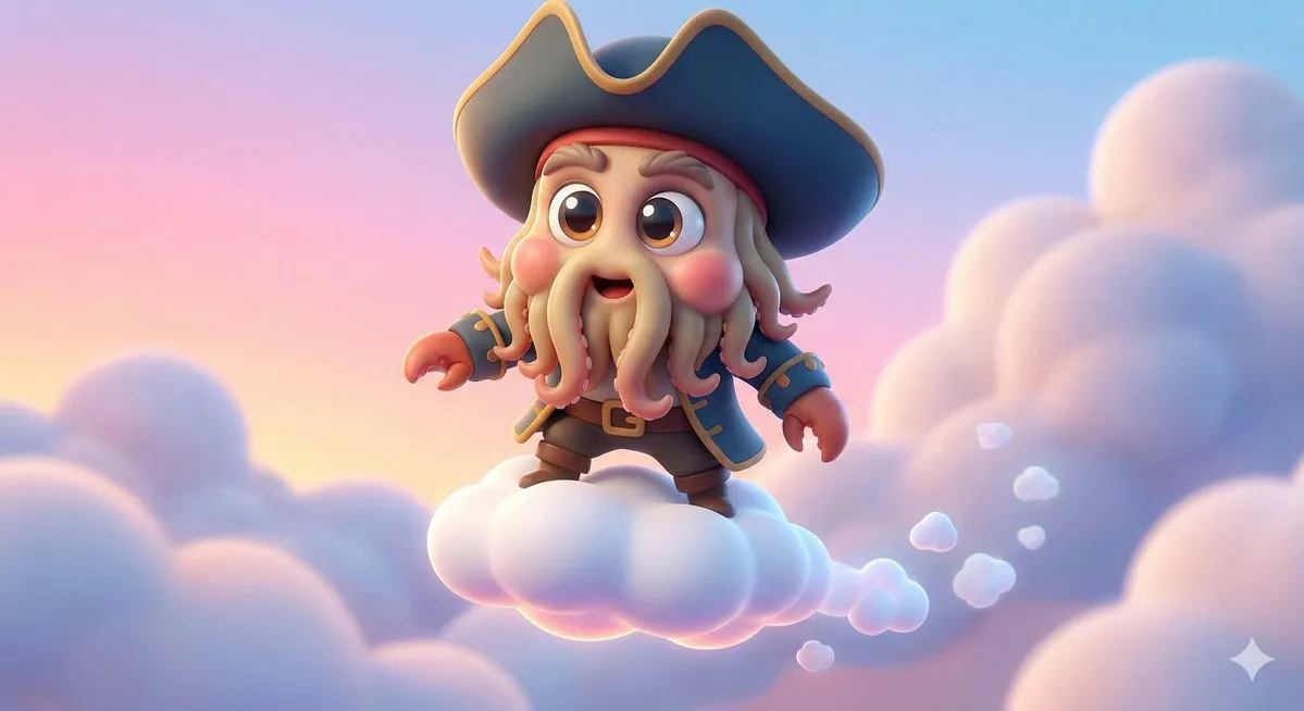 Пример из источника для промпта о 3D-карикатуре знаменитости на облаке. · пример 2