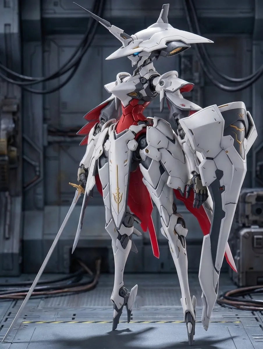 Пример концепта пластиковой модели FAMG-001 Aurelith в масштабе 1/7 с головой, вдохновлённой Jingasa. · пример 4