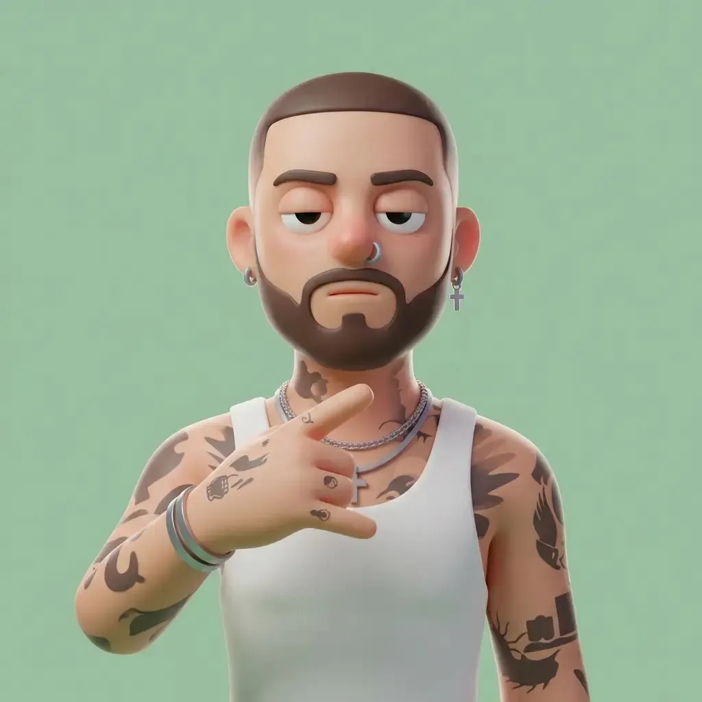 Пример JSON-промпта для переноса фото в минималистичный 3D-стиль. · пример 2