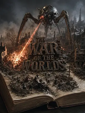 Текстовый промпт для диорамы мира, выходящего из раскрытой книги.