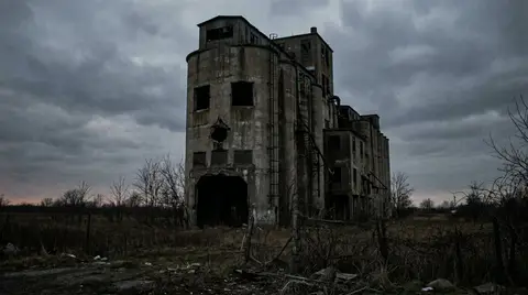 Обычная бытовая сцена с лёгким, необъяснимо тревожным настроением.