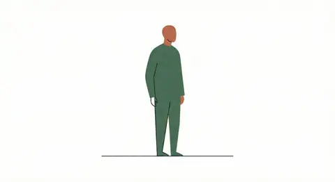 Промпт для лаконичной иллюстрации с тонкими линиями и крупными формами.