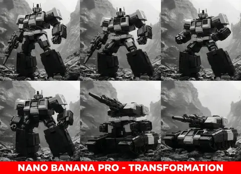 Строка промпта Midjourney для Transformers с параметрами соотношения сторон и ссылки на стиль.