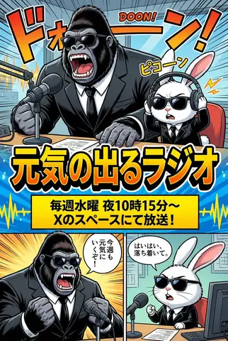 Пример из источника по промпту для рекламной манги Genki no Deru Radio.