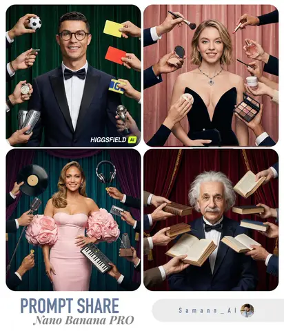Пример шаблона для портретной фотографии в смокинге с тематическим реквизитом.