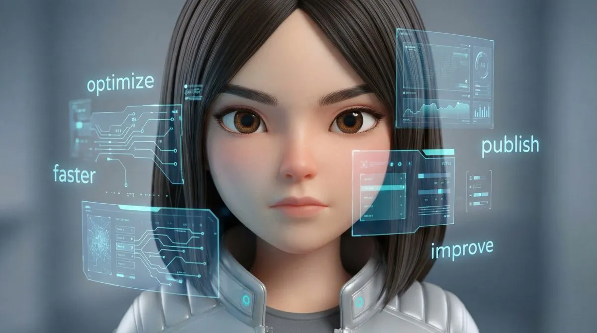 3D-персонаж тянется выключить прозрачную панель, пока остальные мягко исчезают. · пример 2