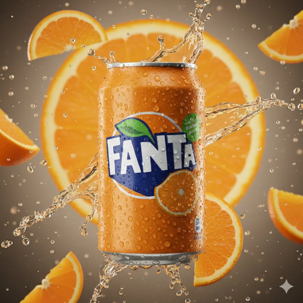 Пример промпта для макрорекламы банки Sprite с цитрусовыми брызгами. · пример 3