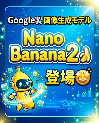 Промпт для баннера с буквальной надписью Nano Banana 2 и эмодзи.