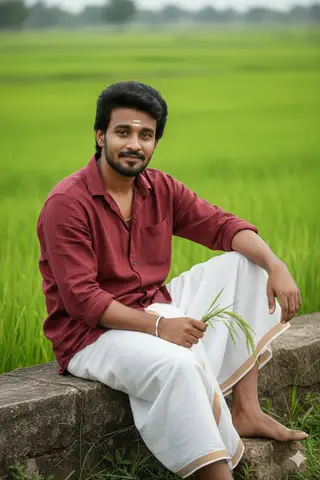 Промпт для культурной фотографии праздника Pongal.