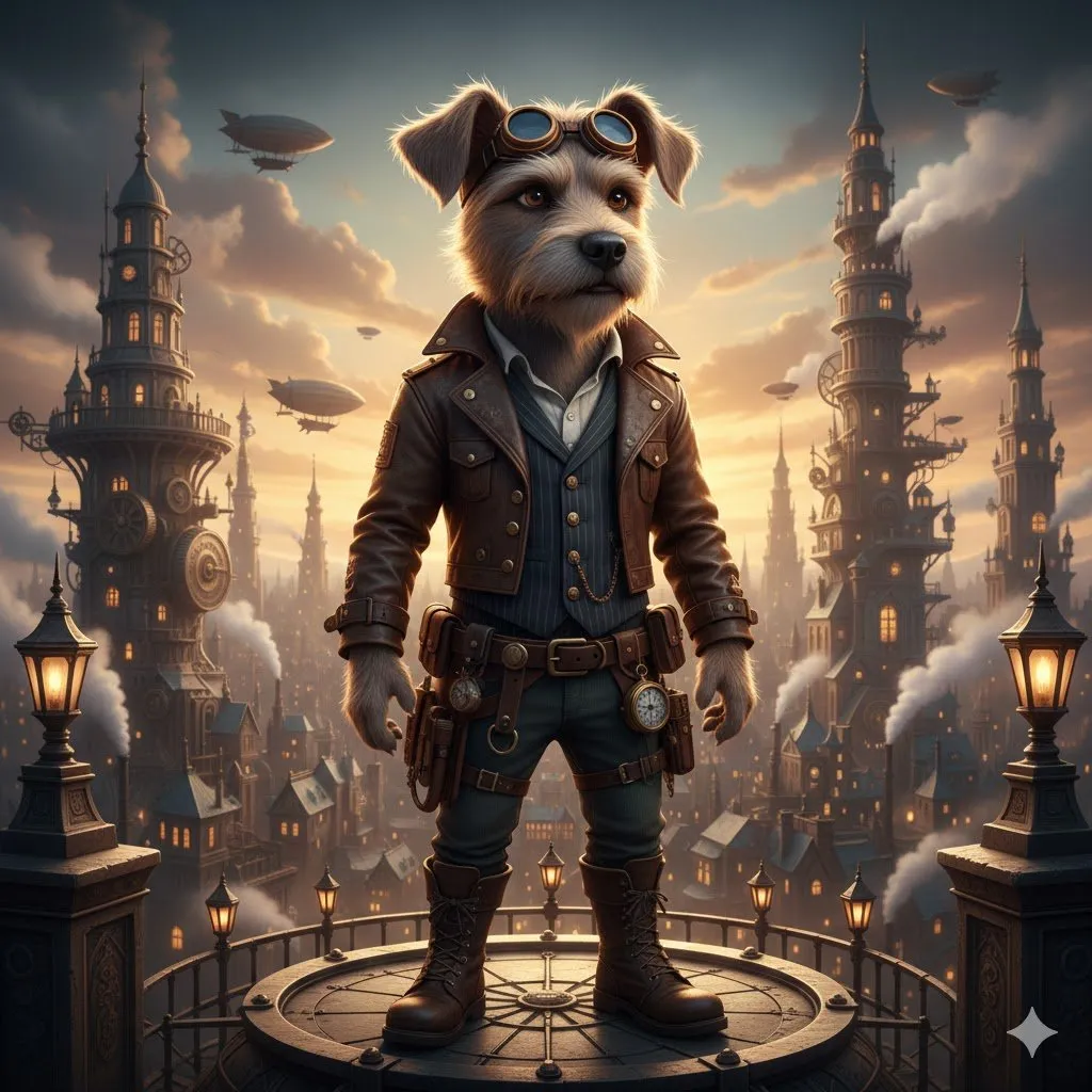 Пример промпта для 3D-снежного барса в современной уличной одежде. · пример 2