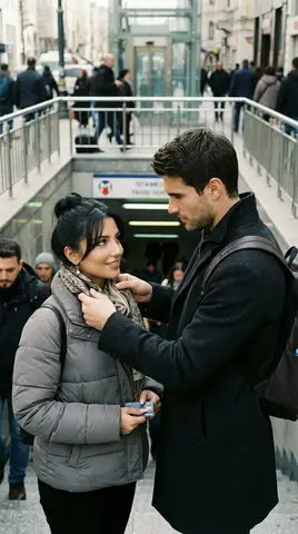 Пример промпта для пары у входа в метро Istanbul.
