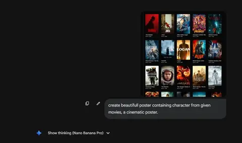 Кинематографичный постер с персонажами из заданных фильмов.