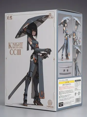 Пример концепта фигурки KNIGHT MECHA GIRL — No.203 Umbra Directive в масштабе 1/7.