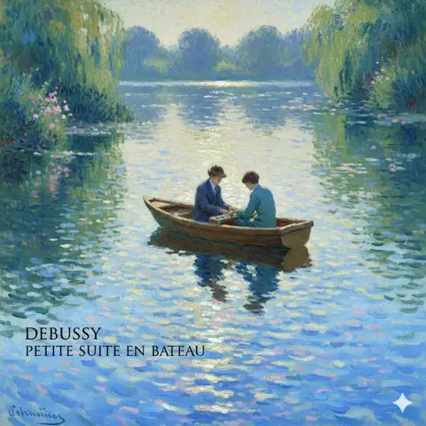 Пример промпта для визуализации пьесы Debussy в стиле Monet