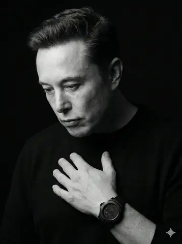 Пример короткого промпта для драматичного монохромного портрета