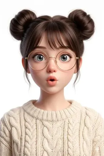 Пример промпта для стилизованного 3D-портрета с мягким светом и пастельным фоном. · пример 2