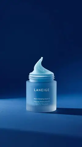 Промпт для предметной рекламы маски LANEIGE с гелевой текстурой.