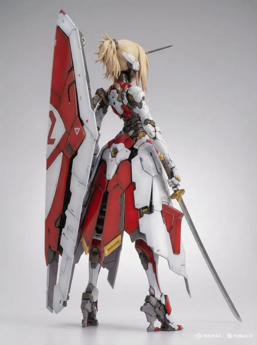 Пример надписи для концепта фигурки KNIGHT MECHA GIRL Re : No.A Amaterasu. · пример 1