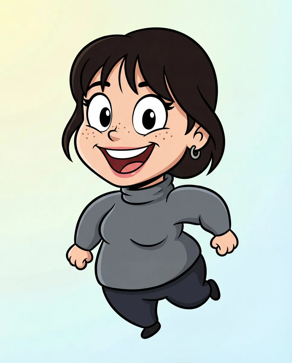 Промпт для 2D-карикатуры с сохранением лица и одежды. · пример 3