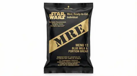 Пример из источника к короткому промпту для дизайна упаковки MRE.